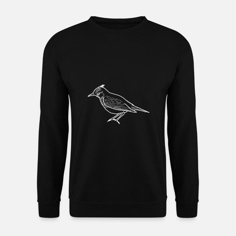 Lerche lineart - Unisex Pullover - Schwarz