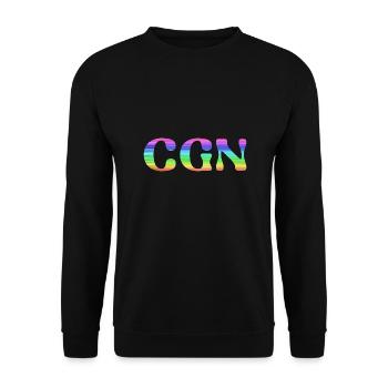 cgn, cologne,gay pride,LBGT,rainbow,LGBT - Unisex Sweatshirt - black - Front - Alina (178cm) & Michal (187cm)