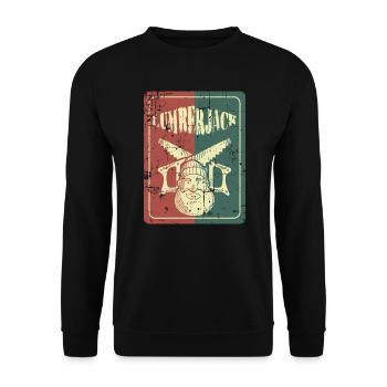 Bûcherons - Sweat-shirt Unisexe - noir - Devant - Alina (178cm) & Michal (187cm)