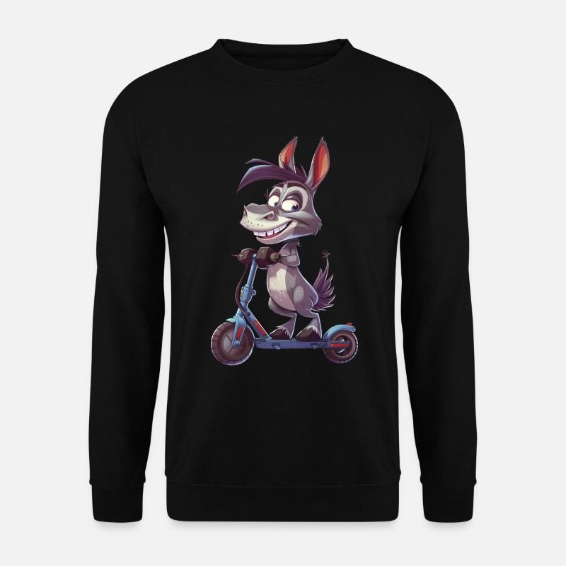Esel Roller - Unisex Pullover - Schwarz