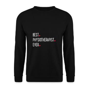 Best Physiotherapist ever - Unisex Pullover - Schwarz - Vorne - Alina (178cm) & Michal (187cm)