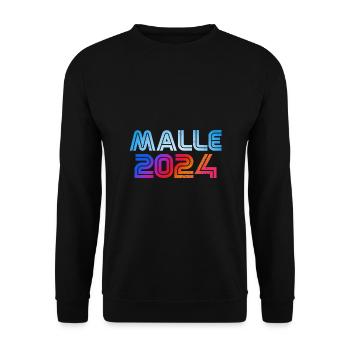 Malle 2024 - Unisex Sweatshirt - black - Front - Alina (178cm) & Michal (187cm)