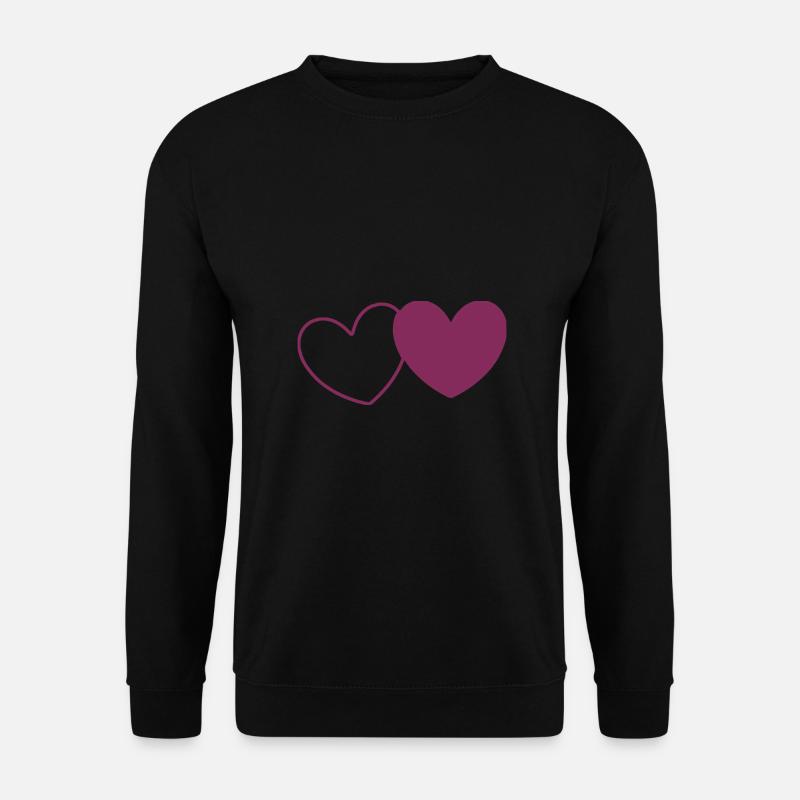 Valentine's Day Heart Violet - Unisex Sweatshirt - black