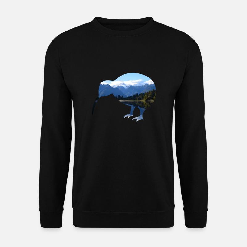 Mount Cook - Kiwi - Newzealand - Unisex Pullover - Schwarz
