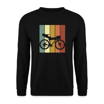 Vélo Gravel - Sweat-shirt Unisexe - noir - Devant - Alina (178cm) & Michal (187cm)