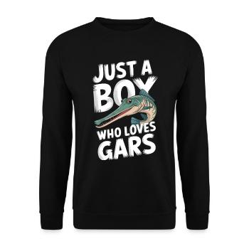 Gar - Unisex Pullover - Schwarz - Vorne - Alina (178cm) & Michal (187cm)
