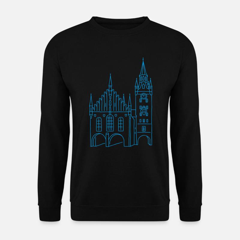 Altes Rathaus München - Unisex Pullover - Schwarz