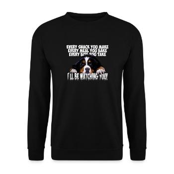 Bouvier bernois - Sweat-shirt Unisexe - noir - Devant - Alina (178cm) & Michal (187cm)