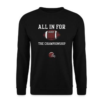 Tout pour le championnat - Sweat-shirt Unisexe - noir - Devant - Alina (178cm) & Michal (187cm)