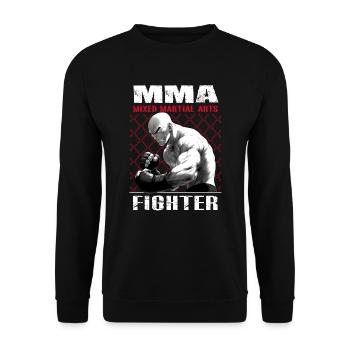 MMA Fighter 2 – Chemise d’anime - Sweat-shirt Unisexe - noir - Devant - Alina (178cm) & Michal (187cm)