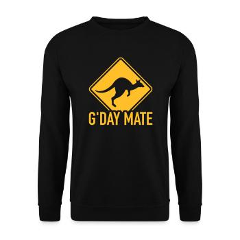 Australie - Sweat-shirt Unisexe - noir - Devant - Alina (178cm) & Michal (187cm)