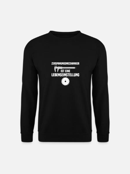 Zerspanungsmechaniker CNC Dreher Fräser Geschenk - Unisex Pullover - Schwarz