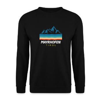 Cadeau ski ski Mayrhofen Tyrol - Sweat-shirt Unisexe - noir - Devant - Alina (178cm) & Michal (187cm)