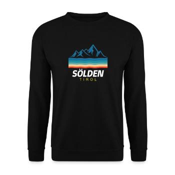 Cadeau de ski de ski de Sölden Tirol - Sweat-shirt Unisexe - noir - Devant - Alina (178cm) & Michal (187cm)