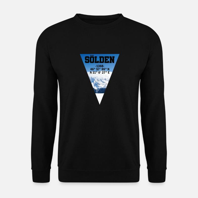 Sölden Tirol Austria - Snowboard Retro Geschenk - Unisex Pullover - Schwarz