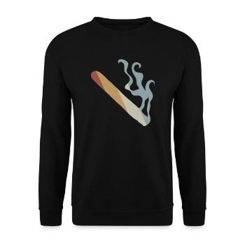 Cigare Retro Style Vintage - Sweat-shirt Unisexe - noir - Devant - Alina (178cm) & Michal (187cm)