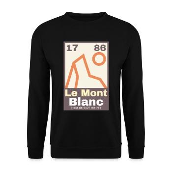 Le Mont Blanc Design - Unisex Pullover - Schwarz - Vorne - Alina (178cm) & Michal (187cm)