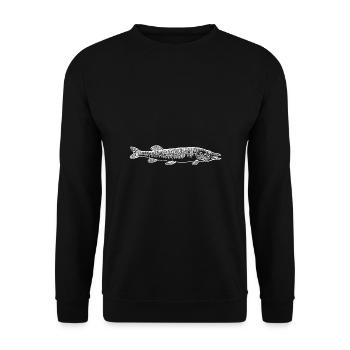 Hecht - Unisex Pullover - Schwarz - Vorne - Alina (178cm) & Michal (187cm)