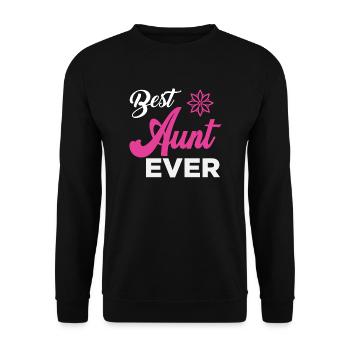 Best Aunt Ever - Unisex Pullover - Schwarz - Vorne - Alina (178cm) & Michal (187cm)