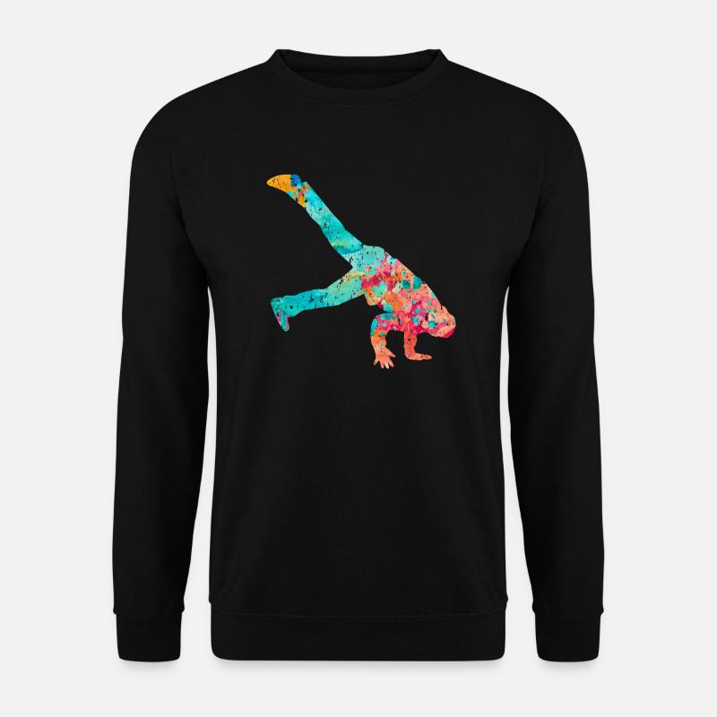 Breakdance Breakdancer PopArt - Unisex Pullover - Schwarz