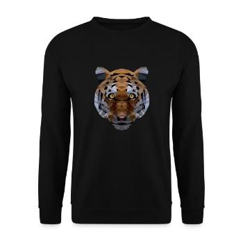 Polygone du Tigre - Sweat-shirt Unisexe - noir - Devant - Alina (178cm) & Michal (187cm)