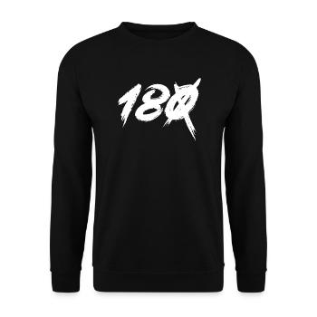 Fléchettes 180 points - Sweat-shirt Unisexe - noir - Devant - Alina (178cm) & Michal (187cm)