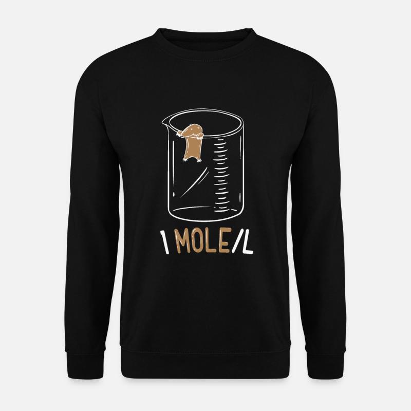 One Mole Per Liter Lustig Chemie Geek Physik Nerd - Unisex Pullover - Schwarz