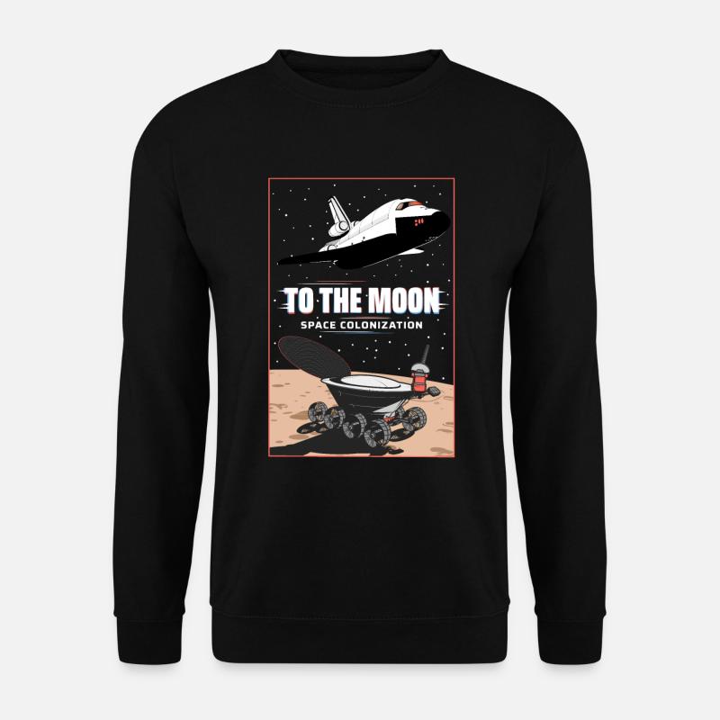 TO THE MOON - Unisex Sweatshirt - black