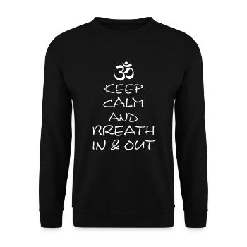 Yoga - Unisex Pullover - Schwarz - Vorne - Alina (178cm) & Michal (187cm)