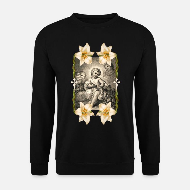 Kind-Jesus, Christkind, Jesus Christus - Unisex Pullover - Schwarz
