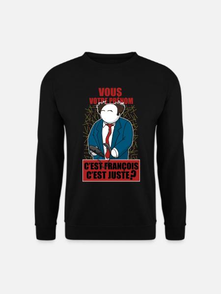 Diner De Cons : Mr Pignon Francois - Sweat-shirt Unisexe - noir