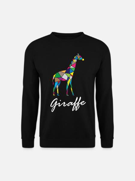 Origami Giraffe - Unisex Sweatshirt - black