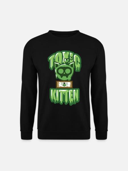 Halloween Giftiges Kätzchen - Unisex Pullover - Schwarz