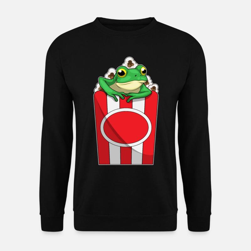 Maïs soufflé grenouille - Sweat-shirt Unisexe - noir