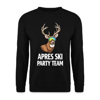 Après-ski Sports d’hiver Équipe d’après-ski - Sweat-shirt Unisexe - noir - Devant - Alina (178cm) & Michal (187cm)