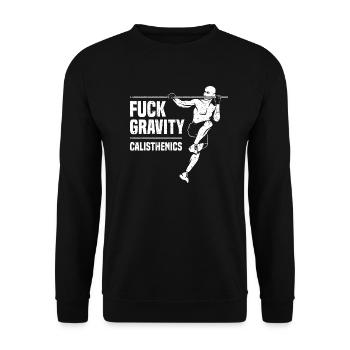 Fuck Gravity - Calisthenics - Unisex Sweatshirt - black - Front - Alina (178cm) & Michal (187cm)