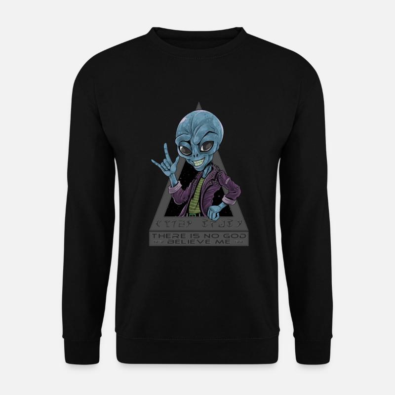 Alien - There is no god believe me - Unisex Pullover - Schwarz