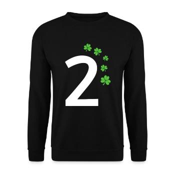 2 - Unisex Pullover - Schwarz - Vorne - Alina (178cm) & Michal (187cm)