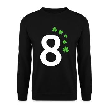 8 - Unisex Sweatshirt - black - Front - Alina (178cm) & Michal (187cm)