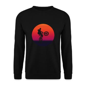 BMX Passion Original Freestyle Bike Geschenkidee - Unisex Pullover - Schwarz - Vorne - Alina (178cm) & Michal (187cm)