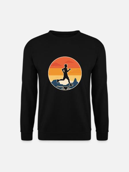 RUNNING Leidenschaft läuft ursprüngliche Geschenkidee - Unisex Pullover - Schwarz