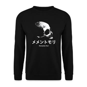 Memento Mori - Sweat-shirt Unisexe - noir - Devant - Alina (178cm) & Michal (187cm)