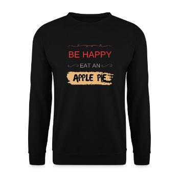 Cuisson rapide de tarte et pomme - Sweat-shirt Unisexe - noir - Devant - Alina (178cm) & Michal (187cm)