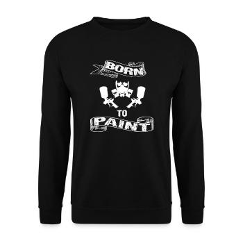 Lackierer - Unisex Pullover - Schwarz - Vorne - Alina (178cm) & Michal (187cm)