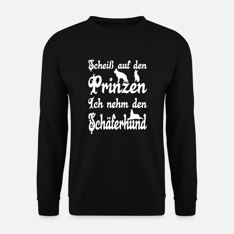 Hund - Scheiß auf den Prinzen - Unisex Pullover - Schwarz