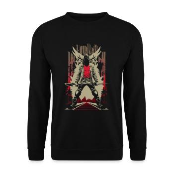 Gardes de route - Sweat-shirt Unisexe - noir - Devant - Alina (178cm) & Michal (187cm)