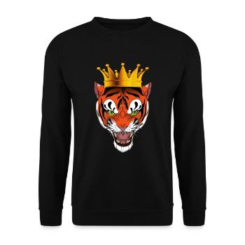 Tiger King - Unisex Sweatshirt - black - Front - Alina (178cm) & Michal (187cm)