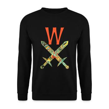 Épées croisées E 200 W - Sweat-shirt Unisexe - noir - Devant - Alina (178cm) & Michal (187cm)