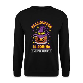 Halloween arrive - Sweat-shirt Unisexe - noir - Devant - Alina (178cm) & Michal (187cm)