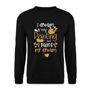 Painter Varnisher Craftsman - Unisex Sweatshirt - black - Front - Alina (178cm) & Michal (187cm)
